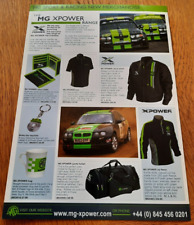 MG XPOWER accessories car sales brochure from the UK