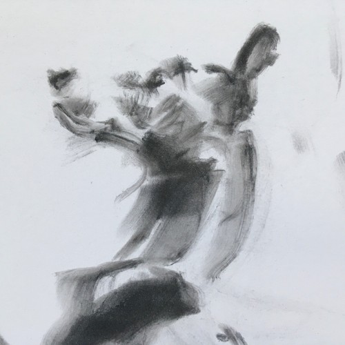 Original signed charcoal - signed,