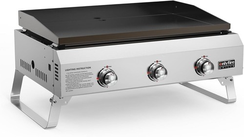 Burner gas plancha - 3-burner, portable