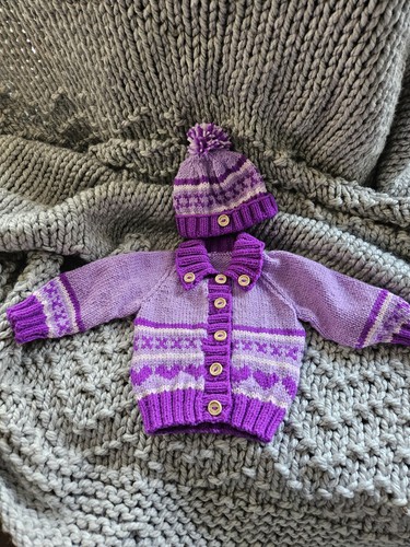 Bespoke fairisle baby - fairisle, cardigan