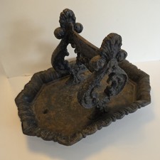 Antique Victorian Design Cast Iron Boot Scraper- Country House- Rustic- Gothic