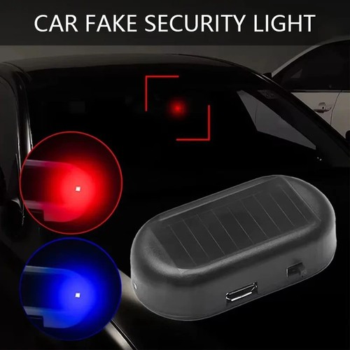 Solar power car led fake - solar,