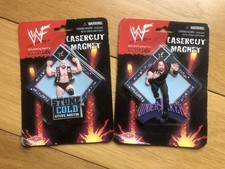 WWF Laser Cut Magnet Stone Cold Steve Austin Undertaker Rare WWE 1999 vintage