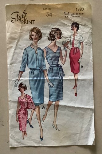 Style 1380 sewing pattern - sewing,