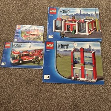 LEGO City 7208 Fire Station Building Kit with Instructions