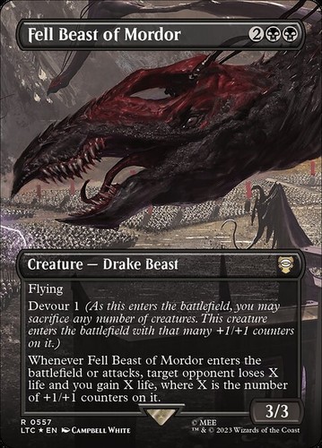 Mtg fell beast of - ~,