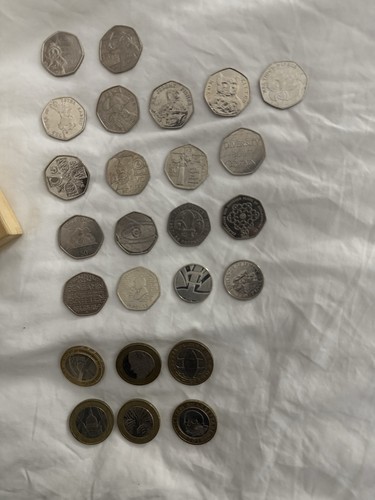 50p pound coins - 50p,