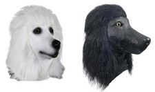 Adult Poodle Dog Mask Animal Mask Costume Halloween Mask Deluxe Latex Overhead