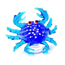 Glass Crab Figurine