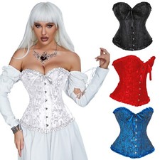 Corset Top Plus Size 6-24 Bridal Burlesque Basque Bustier Sexy  Women Lingerie