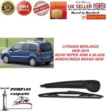 REAR WIPER  FOR CITROEN BERLINGO 08-19  ARM & BLADE WINDSCREEN 350MM BRAND  NEW