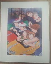 Beryl Cook mounted print -