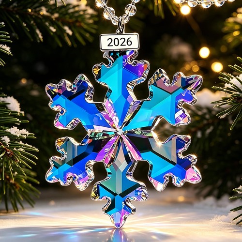 Crystal snowflake christmas - crystal,