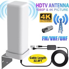 6000Miles Indoor HD Digital TV Antenna Aerial Signal Amplified 4K 1080P Freeview