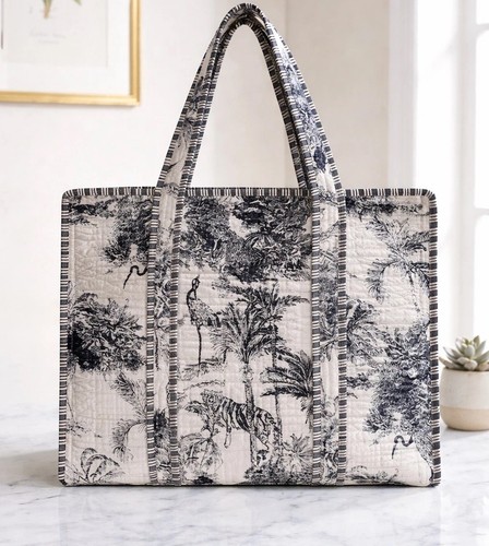 Hand made animal print quilted - hand,
