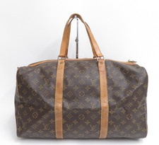 Authentic Louis Vuitton Monogram Duffle Bag Boston Bag Sac Souple 45 F#46943