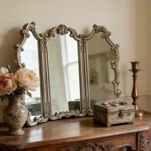 French antique silver vanity - antique,