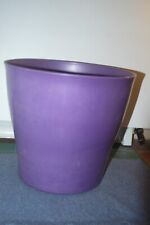 Scheurich Purple Pearl Plastic Plant Pot Cover 25cm top 18cm base 8.6ltr