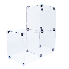 Acrylic Cube Display Showcase FLAT PACK Retail Shop Shelving (DSCUBE2x2s)