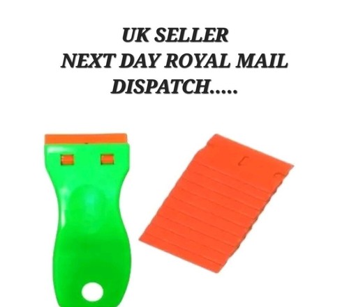 Green plastic scraper 1pc - scraper, 1pc+10*
