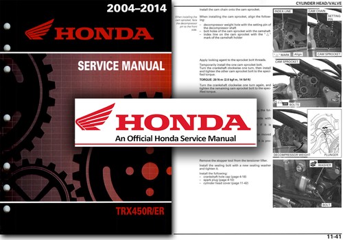 Honda trx450r service - honda, manual
