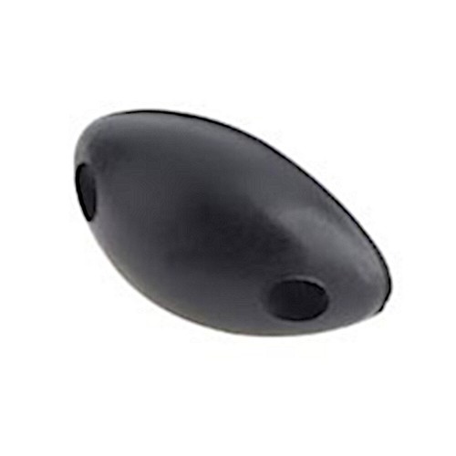 Oval rubber buffer 65mm x - rubber,