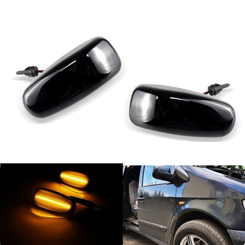 Smoked lens amber led - 2x,