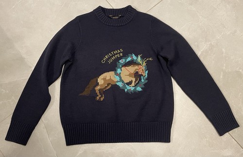 Joules navy christmas jumper - navy,