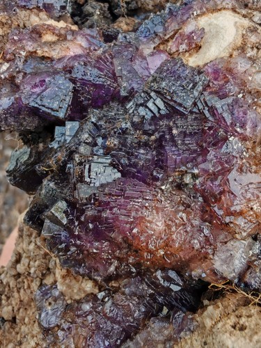 Blue john fluorite large - blue,