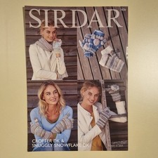 Sirdar 7836 Crofter DK Snuggly Snowflake Cardigans Knitting Pattern New