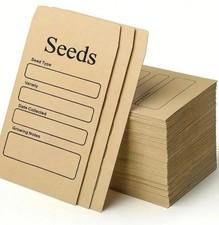Small Kraft Seed Envelopes Self-adhesive Paper Packets for Seeds Storage Khaki