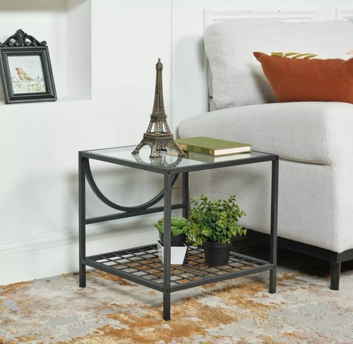 Glass top black - glass, end