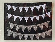 Happy Birthday Bunting dies - 2 dies