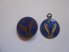 Pip, Squeak and Wilfred  enamel membership badge and pendant  WL  OG fan club