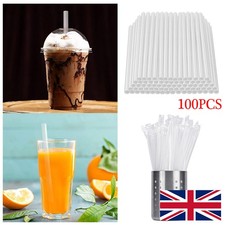 100PCS Jumbo Smoothie Straws