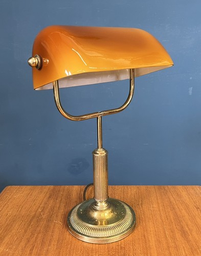 Vintage bankers desk lamp - vintage,