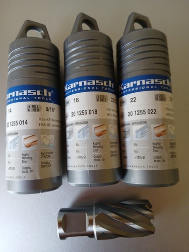 Karnasch mag drill cutters - karnasch, 3pc