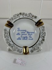 VINTAGE GOLD GILT ASHTRAY