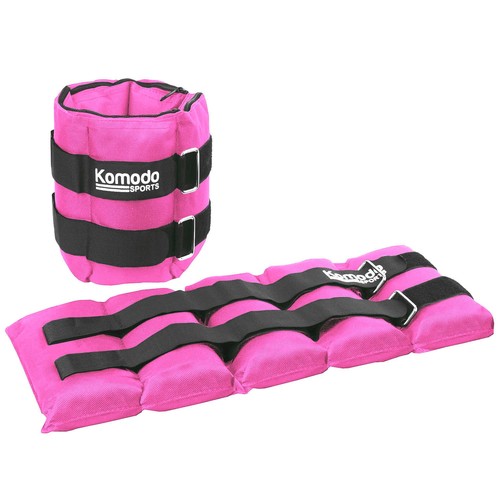 Pink adjustable ankle weights - pink,