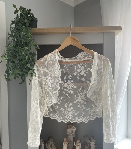 Next ivory lace bolero - lace,