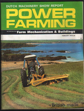 FEBRUARY 1970 "POWER FARMING" Magazine Brochure
