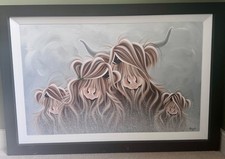 original signed "Moos in the frost" Jennifer Hogwood painting