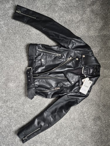 Zara black leather - zara,