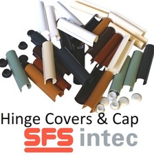 SFS Door Hinge Covers 3 x INTEC 2D DYNAMIC Centre uPVC Caps Replacement Parts