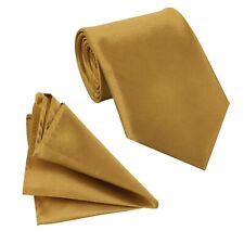 Mens Neck Tie & Pocket Square Hanky Set Wedding Reception Birthday Anniversary
