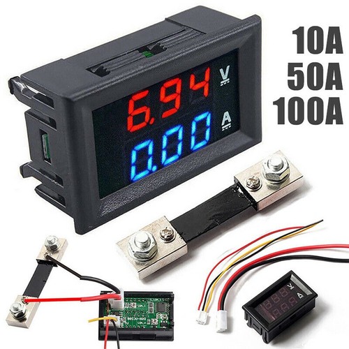 Voltmeter ammeter led - dc,