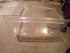 Zanussi Fridge Freezer ZRB34426WV 925054528-04 small freezer drawer +glass shelf