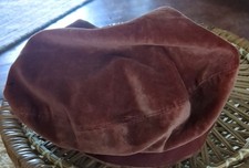 BERMONA TREND HAT VINTAGE FLOPPY VELVET  WITH BOW IN RUST see description 