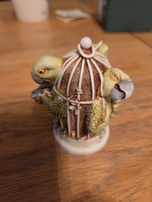 Harmony Kingdom Great Escape Parrots In Cage Ornament - boxed with leaflets  