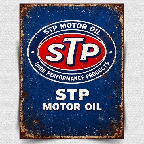 Stp motor oil sign - motor,